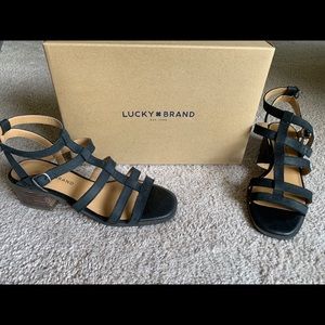 Lucky Brand. Size 7. Black Paytun Sandal